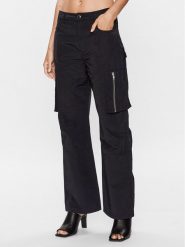 Herskind Spodnie materiałowe Tilly 4851798 Czarny Oversize. Czarne spodnie materiałowe Herskind, bez wzorów, z bawełny. Za 899.99 zł.