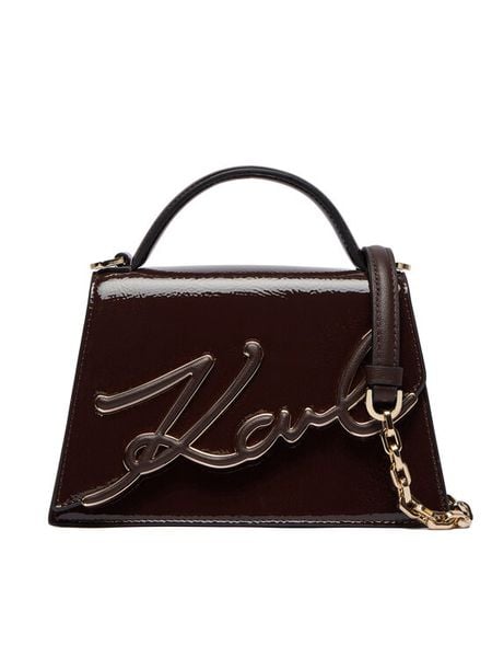 KARL LAGERFELD Torebka A4W30033 Brązowy. Brązowe torebki klasyczne KARL LAGERFELD, bez wzorów, ze skóry, bez dodatków. Za 909.99 zł.