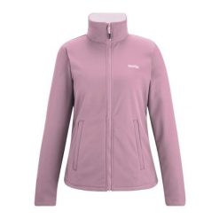 Kurtka Damska Softshell Spacer Connie V. Czerwone kurtki przejściowe sportowe Regatta, bez wzorów, z softshellu, bez kaptura, trekkingowe. Za 172.99 zł.