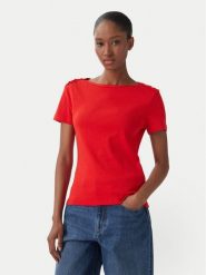 Tommy Hilfiger T-Shirt WW0WW49250 Pomarańczowy Slim Fit. Brązowe t-shirty Tommy Hilfiger, xl, bez wzorów, z bawełny, bez kołnierzyka, bez ramiączek. Za 289.99 zł.