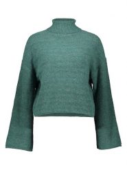 JDY Sweter w kolorze zielonym rozmiar: M. Zielone swetry JDY, m, bez wzorów, z wełny, bez ramiączek. Za 104.99 zł.