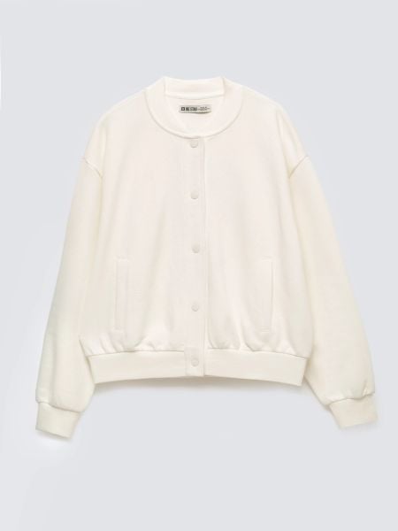 Bluza damska bomber biała Pixelina 100. Białe bluzy bez kaptura BIG STAR, l, bez wzorów, z dzianiny, bez kaptura, trekkingowe. W wyprzedaży za 159.99 zł.