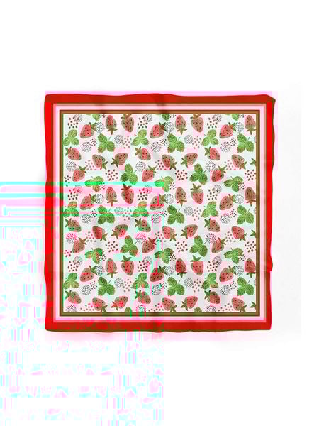 Lucky Bees Chusta w kolorze czerwono-zielonym - 55 x 55 cm rozmiar: onesize. Czerwone chusty Lucky Bees, bez wzorów, z materiału. Za 21.99 zł.