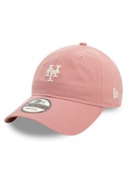 New Era Czapka z daszkiem New York Mets Mini Washed 9TWENTY 60595428 Różowy. Czerwone czapki z daszkiem New Era, bez wzorów, z bawełny. Za 89.99 zł.