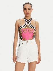 Versace Jeans Couture Body 78HAM2P0 Kolorowy Slim Fit. Body i gorsety Versace Jeans Couture, bez wzorów, z jeansu, bez ramiączek. Za 769.99 zł.