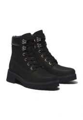 Trapery damskie, Timberland Carnaby Cool 6 In Boot. Czarne traperki Timberland, bez wzorów, z materiału, sportowe, bez obcasa, bez zapięcia. Za 820.30 zł.