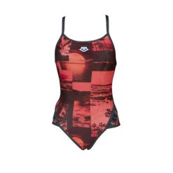 Strój kąpielowy damski jednoczęściowy sportowy na basen Arena Printed. Brązowe stroje jednoczęściowe Arena, bez wzorów, sportowe. Za 169.99 zł.