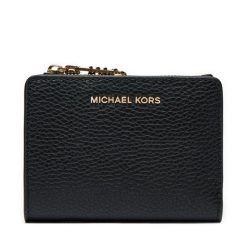 Mały Portfel Damski MICHAEL Michael Kors. Czarne portfele MICHAEL Michael Kors, bez wzorów. Za 379.99 zł.