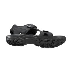 Sandały Shimano SH-SD501. Czarne sandały Shimano, bez wzorów, z gumy, z otwartym noskiem, bez obcasa, bez zapięcia. Za 508.30 zł.