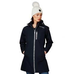 Kurtka przeciwdeszczowa damska Helly Hansen Long Belfast Winter. Niebieskie kurtki przeciwdeszczowe Helly Hansen, s, bez wzorów, bez kaptura, trekkingowe. W wyprzedaży za 689.55 zł.
