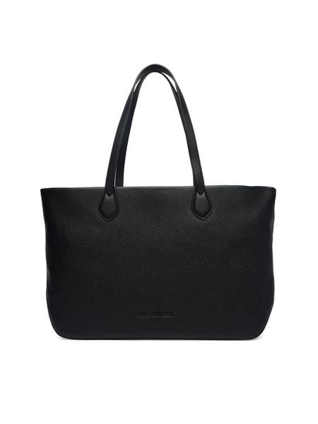 LOVE MOSCHINO Torebka JC4121PP1OLT0000 Czarny. Czarne shopper bag Love Moschino, bez wzorów, ze skóry, bez dodatków. Za 939.99 zł.