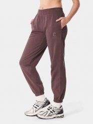 Carpatree Spodnie dresowe "Varsity" w kolorze brązowym rozmiar: L. Brązowe spodnie dresowe Carpatree, bez wzorów, z bawełny. Za 123.82 zł.
