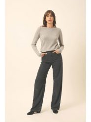 Just Cashmere Kaszmirowy sweter "Grace" w kolorze szarym rozmiar: L. Szare swetry Just Cashmere, l, bez wzorów, z kaszmiru, bez ramiączek. Za 251.53 zł.