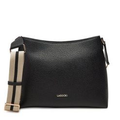 Torebka Lasocki. Czarne listonoszki Lasocki, bez wzorów, bez dodatków. Za 179.99 zł.
