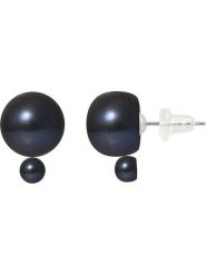 Pearline Srebrne kolczyki-wkrętki z perłami rozmiar: onesize. Niebieskie kolczyki Pearline, z perłą, srebrne. Za 130.99 zł.