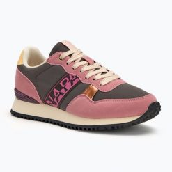 Buty damskie Napapijri Astra. Brązowe buty trekkingowe Napapijri, bez zapięcia. Za 269.99 zł.