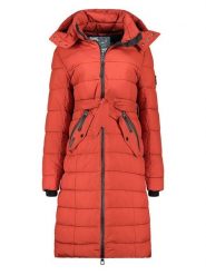 Canadian Peak Płaszcz zimowy "Cabimeak" w kolorze czerwonym rozmiar: L. Czerwone płaszcze Canadian Peak, na zimę, l, bez wzorów, z puchu, bez kaptura. Za 362.85 zł.