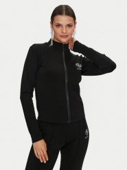 Guess Bluza Elea V4YQ17 KCDN0 Czarny Regular Fit. Czarne bluzy Guess, xs, z aplikacjami, z wiskozy, bez kaptura. Za 189.99 zł.