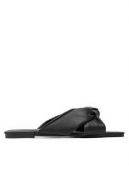 ONLY Shoes Klapki Onlmillie-4 15320205 Czarny. Czarne klapki ONLY SHOES, bez wzorów, ze skóry, bez obcasa, bez zapięcia. Za 99.99 zł.