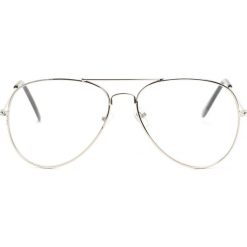 Srebrne Okulary Zerówki Jade. Okulary przeciwsłoneczne marki Kazar. Za 9.99 zł.