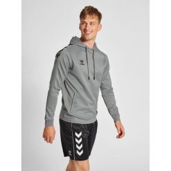 Bluza do piłki ręcznej dla dorosłych Hummel hml CORE XK poly z kapturem. Szare bluzy Hummel, l, bez wzorów, sportowe, bez ramiączek, z kapturem. Za 191.00 zł.