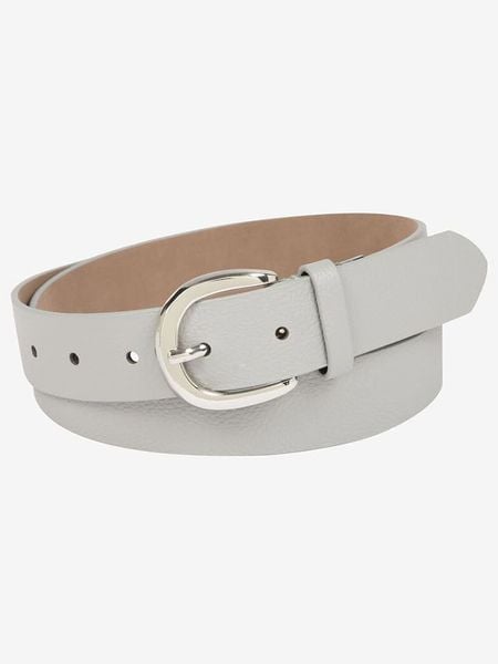 More & More Skórzany pasek w kolorze jasnoszarym rozmiar: 85. Szare paski More & More, bez wzorów, z materiału. Za 79.21 zł.