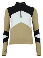 Peak Mountain Koszulka funkcyjna "Athos" w kolorze beżowo-czarnym rozmiar: XL. Brązowe t-shirty sportowe Peak Mountain, xl, bez wzorów, z materiału, bez ramiączek, outdoorowe. Za 131.43 zł.