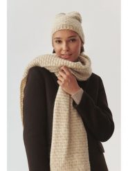 TATUUM Szal "Sapina" w kolorze szarobrązowym z dodatkiem wełny - 190 x 37 cm rozmiar: onesize. Brązowe szaliki i kominy Tatuum, bez wzorów, z materiału. Za 165.71 zł.