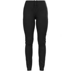 Legginsy damskie ODLO Ascent Tights. Czarne legginsy ODLO, bez wzorów, sportowe. Za 356.99 zł.