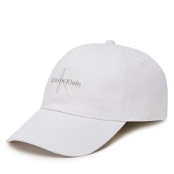 Czapka z daszkiem Calvin Klein Jeans. Białe czapki z daszkiem Calvin Klein Jeans, bez wzorów, z jeansu. Za 179.99 zł.