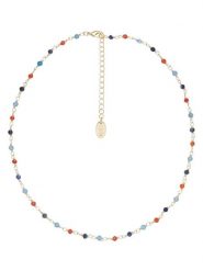 U.S. Polo Assn. Pozłacany naszyjnik z apatytem i żadem - dł. 36,5 cm rozmiar: onesize. Czerwone naszyjniki U.S. Polo Assn., z materiału, metalowe. Za 95.99 zł.