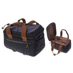 Torba na bagaż „Miles” - czarna/brązowa. Czarne torby sportowe BASIL, bez wzorów, z materiału, na ramię. Za 298.99 zł.