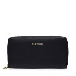 Portfel GINO ROSSI. Czarne portfele Gino Rossi, bez wzorów. Za 69.99 zł.