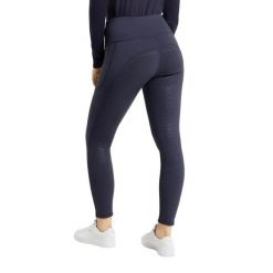Legginsy jeździeckie pełno-osiowe termiczne z pełnym wypełnieniem dla kobiet Hor. Brązowe legginsy HORZE, bez wzorów, z polaru. Za 301.95 zł.