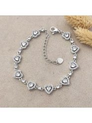 Nakkash Bransoletka z elementami ozdobnymi rozmiar: onesize. Szare bransoletki Nakkash, z cyrkonią, z mosiądzu. Za 139.20 zł.