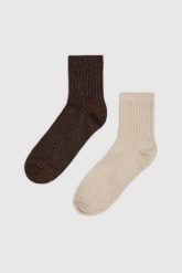 Skarpety 2-pack. Skarpetki MOODO, bez wzorów, z bawełny. Za 34.99 zł.