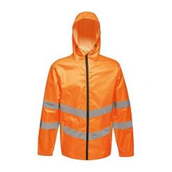 Kurtka Odblaskowa Unisex Dla Dorosłych HiVis Łatwe Pakowanie. Brązowe kurtki Regatta, xl, bez wzorów, sportowe, bez kaptura. Za 149.99 zł.