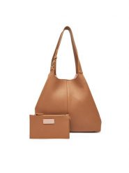 Coccinelle Torebka E1 SHA 11 01 01 Brązowy. Brązowe shopper bag Coccinelle, bez wzorów, ze skóry, bez dodatków. Za 1,159.00 zł.