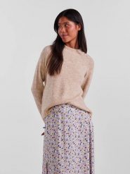 Pieces Sweter w kolorze beżowym rozmiar: XL. Brązowe swetry Pieces, xl, bez wzorów, bez ramiączek. Za 56.39 zł.