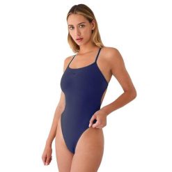 Turbo Sirene Comfort Swimsuit – Granatowy – Rozmiar 40. Niebieskie kombinezony TURBO, xl, bez wzorów, z poliesteru, sportowe, bez kołnierzyka, bez ramiączek. Za 196.66 zł.
