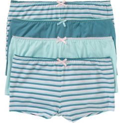 Figi maxi "french" (4 pary) bonprix jasnoróżowy + matowy kobaltowy w paski. Figi marki bonprix. Za 55.96 zł.