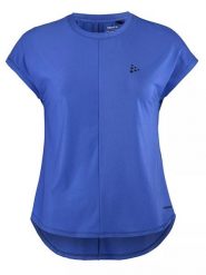 Craft Koszulka sportowa "Core Essence" w kolorze niebieskim rozmiar: M. Niebieskie t-shirty sportowe Craft, m, bez wzorów, bez ramiączek, outdoorowe. Za 83.62 zł.
