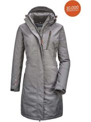Killtec Parka funkcyjna "Alisi" w kolorze szarym rozmiar: 38. Szare płaszcze Killtec, m, bez wzorów, z polaru, bez kaptura. Za 369.82 zł.