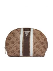 Guess Kosmetyczka PW7573 P6370 Brązowy. Brązowe torebki klasyczne Guess, z aplikacjami, ze skóry, bez dodatków. Za 214.99 zł.
