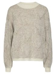 Pieces Sweter w kolorze beżowym rozmiar: L. Brązowe swetry Pieces, l, bez wzorów, z wełny, bez ramiączek. Za 87.81 zł.