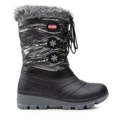 Śniegowce Olang. Czarne śniegowce Olang, bez wzorów, bez zapięcia. Za 379.99 zł.