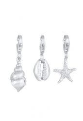 Nenalina Ladies Set Charms Rozgwiazda morza muszla plażowa w 925 Sterling Silver Naszyjniki 1 ct Damski. Szare naszyjniki Nenalina, z materiału, srebrne. Za 296.99 zł.