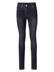 Heine Dżinsy - Slim fit - w kolorze granatowym rozmiar: 42. Niebieskie jeansy Heine, bez wzorów. Za 61.60 zł.