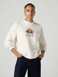 Levi's Bluza w kolorze kremowym rozmiar: M. Brązowe bluzy Levi's, m, bez wzorów, bez kaptura. Za 113.90 zł.