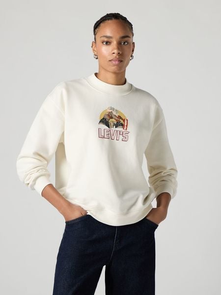 Levi's Bluza w kolorze kremowym rozmiar: M. Brązowe bluzy Levi's, m, bez wzorów, bez kaptura. Za 113.90 zł.